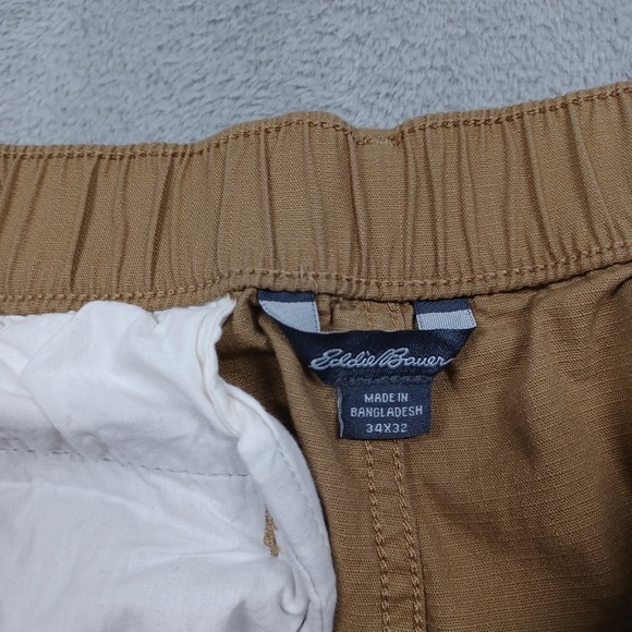 Eddie‎ Bauer Pants Mens 34x32 Brown Activewear Casual Pockets Stretch - Picture 3 of 8